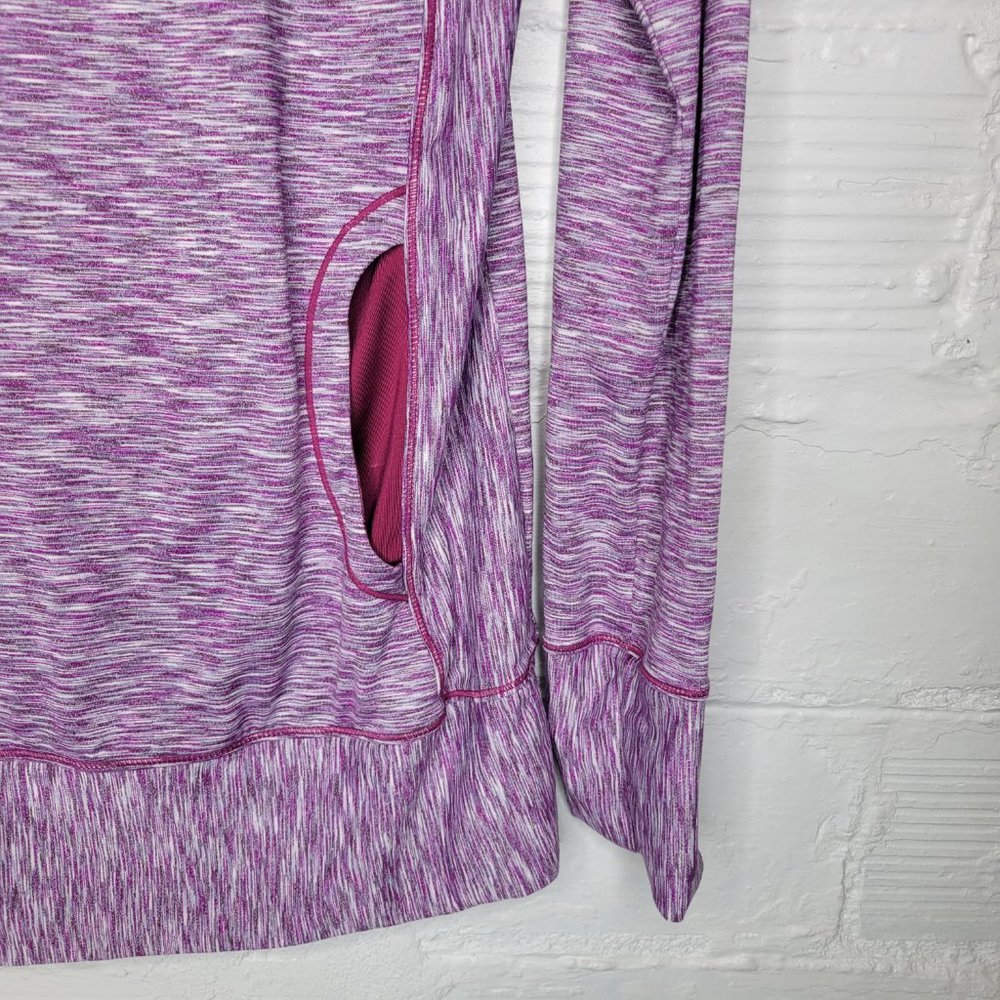 Prana Women's Large Pullover Cowl Neck Purple Space Dye - Picture 4 of 7
